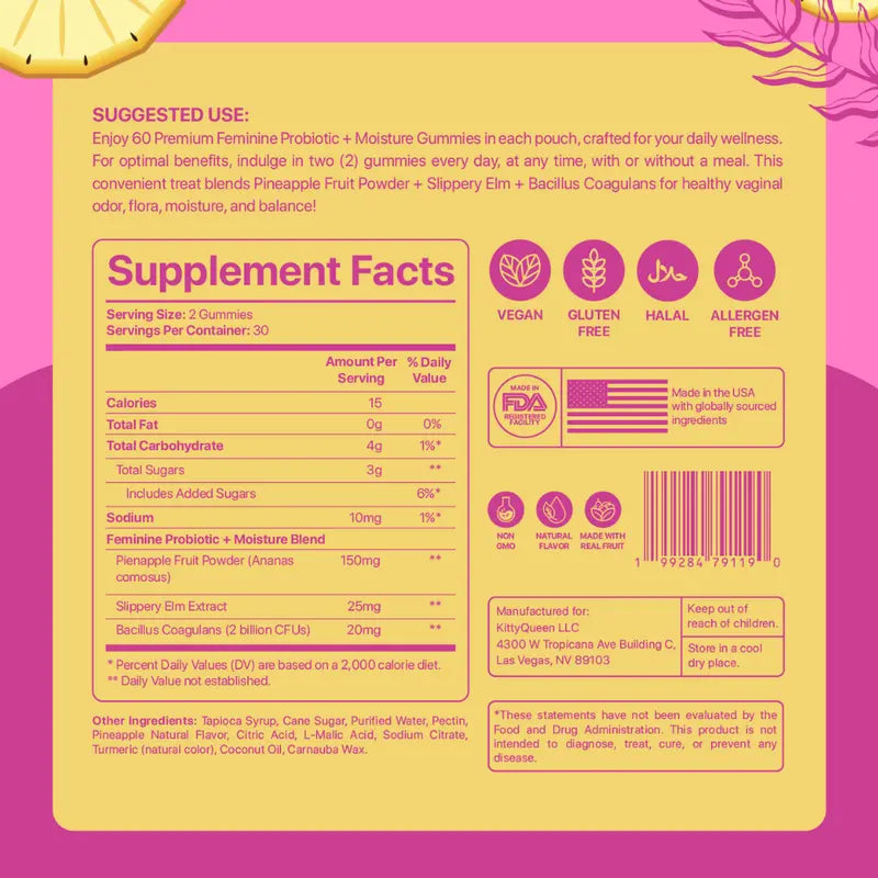 Slippery Kitty Feminine Probiotic